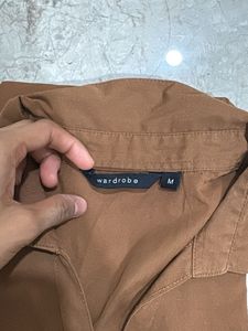 Classic Brown V-Neck Top
