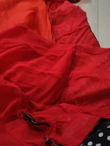 long embroidered kurta with mirror work