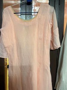 Peach sharara set