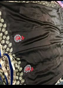 Beautiful Brown Saree with Blouses