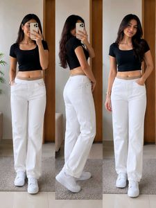 White Wide Leg Jeans