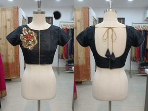 Black Embroidered Blouse