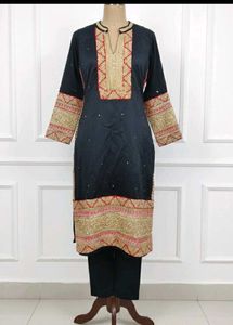 Black Kurta Set with legging ❤️