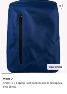 Miniso Blue Laptop Backpack