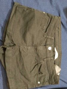 Black  Denim Shorts