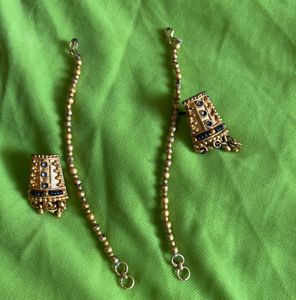 Summer  Sale🔥 Golden Grey Jewellery w Earrings