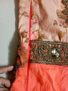 Orange Barbie doll Party gown