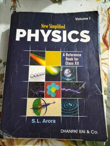 Reference book for Class12th Physics Vol I