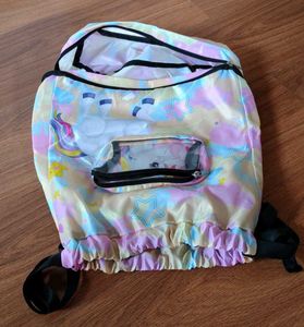 Cute Unicorn Drawstring Rainsafe Backpack