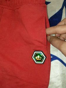 Red Casual Joggers