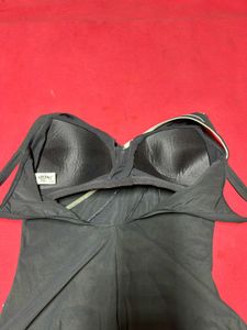 Black Designer One Piece Swimsuit