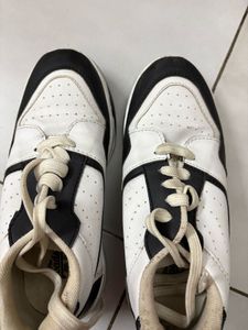 Classic White &amp; Black Sneakers