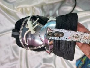 Black-silver Casual Shoes