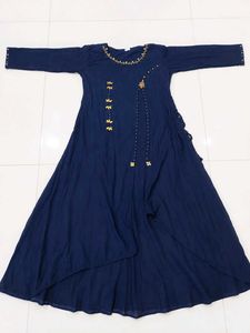 navy blue gown