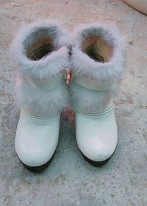 White Fur Heels