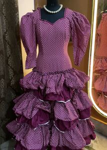 Purple Polka Dot vintage y2k Gown dress