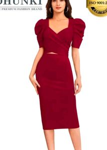 Women's Beautiful Red Co-ord Set