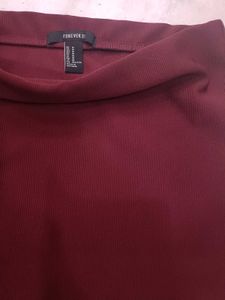 Burgundy Pencil Skirt