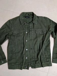 Men's Green Denim Jacket