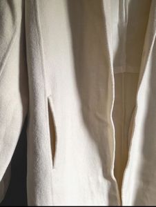 Off White hooded overcoat