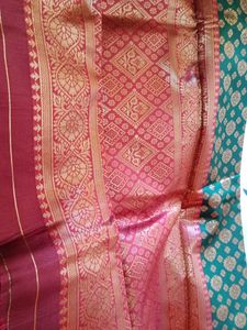Beautiful Green Brocade Saree