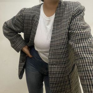 🌈Vintage Check Blazer 🩷