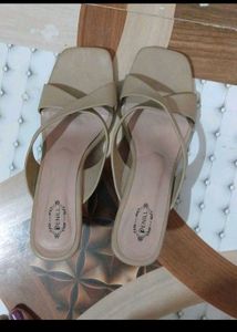 Stylish Nude Block Heels
