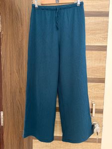 texture knit straight leg comfortable pant