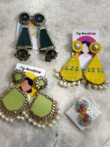 Boho Statement Earrings 4 pics combo
