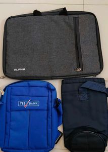 ALIFIYA Laptop Bag & Yes Bank Ba