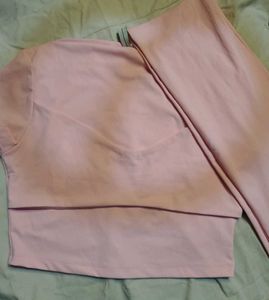 Newme Light Pink Knotted Top