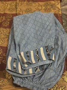 Striped Floral Kurta Set