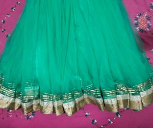 Emerald Green Anarkali Gown