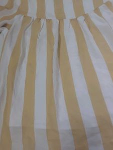 ✨ Trendy Yellow &amp; White Striped Babydoll