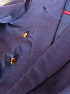 Navy Double-Breasted Blazer
