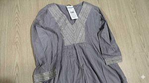 Elegant lavender Striped Kurta