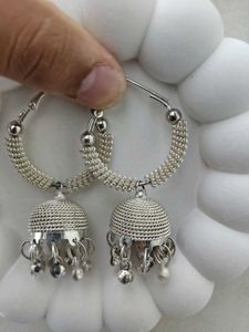 Beautiful Silver Jhumka Earrings