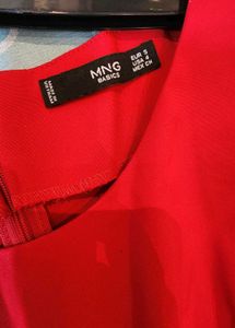 MANGO Red Party Dress