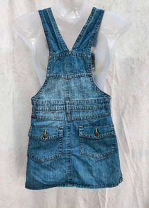 14712. Denim Overall Mini Dress