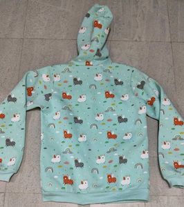 Cute Patterned Girls' Hoodie