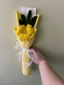 Chenille stem floral bouquets