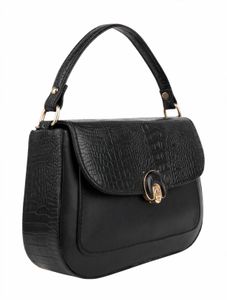 Chic Black Croc Handbag
