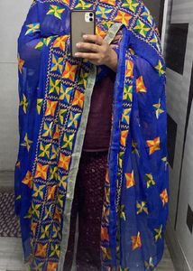 Fulkari chiffon dupatta