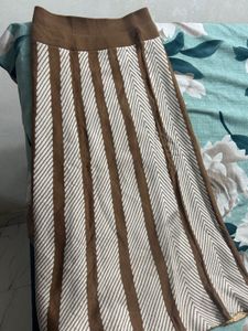 Striped Midi Skirt