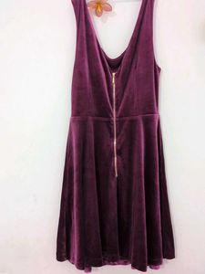 Velvet A-Line Mini Dress
