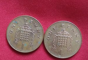 Foreign Coins Elizabeth1 Penny 5 Coins United Kingdom
