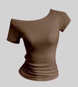 Chic Off-Shoulder Brown Top