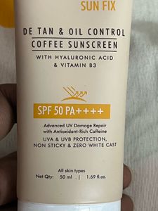 Caffeine Sun Fix Coffee Sunscreen SPF 50