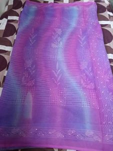 Elegant pink Ombre Saree