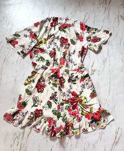 Floral Print Romper